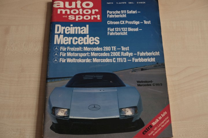 Deckblatt Auto Motor und Sport (14/1978)